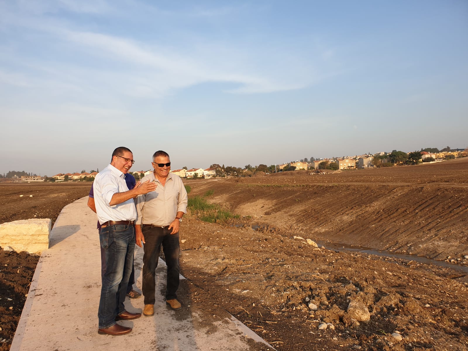 ביקור בשטח בן אליעזר וחמי צילום: דוברות מועצת רמת ישי